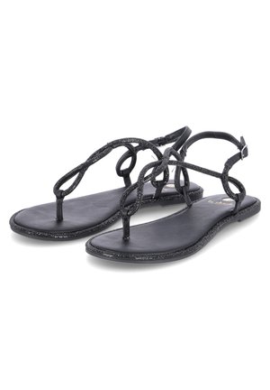 T-bar sandals - schwarz