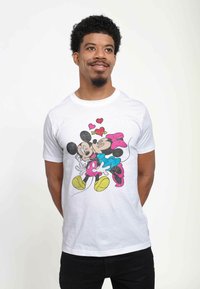 Henry Tiger MICKEY MOUSE MICKEY MINNIE LOVE UNISEX - T-shirt con stampa - white