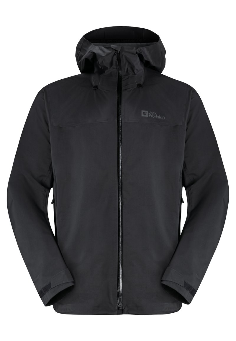 Jack Wolfskin Regenjas zwart Jack Wolfskin Regenjas zwart