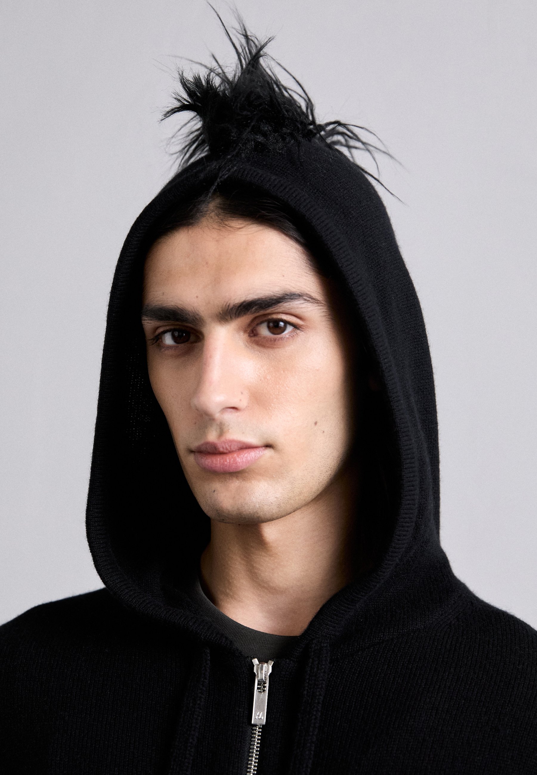 Helmut Lang MOHAWK FULL ZIP - Strickjacke - black/schwarz - Zalando.ch