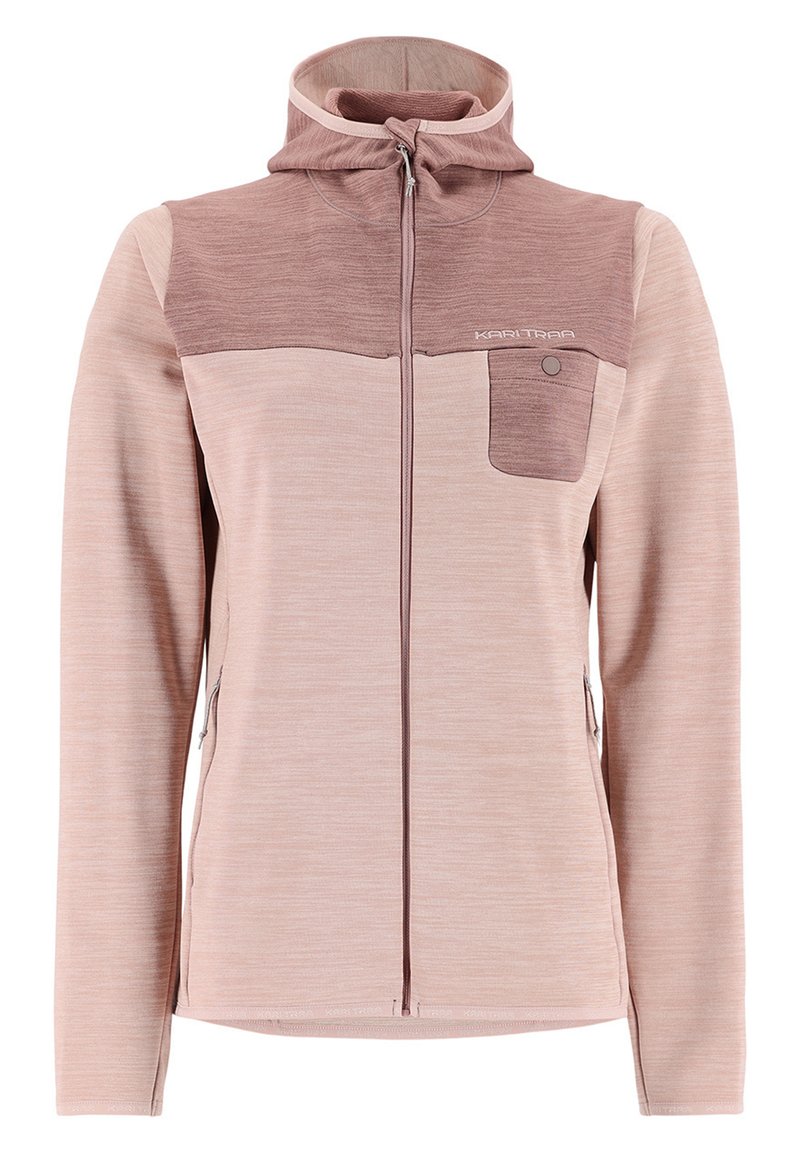 Kari Traa Fleecejas donkerroze
