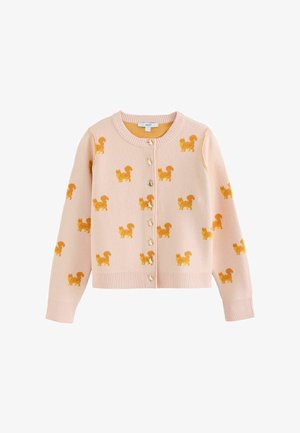 Next, SUPERSOFT CREW NECK LONG SLEEVE CARDIGAN - Cardigan - pink cats