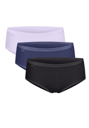 BASIC MIDI 3PACK - Boyshorts - black/mauve/blue