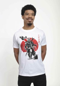 Henry Tiger STAR WARS: THE MANDALORIAN MANDOLORIAN SUMI INK UNISEX - T-shirts print - white