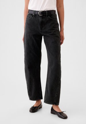 GAP LONG TAPER CARTELLI - Túlméretezett farmernadrág - black