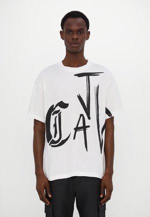 O MAXI SIDE LOGO - T-shirt imprimé - white