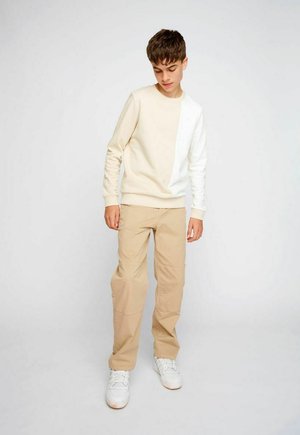 STRAIGHT FIT - Trousers - white pepper