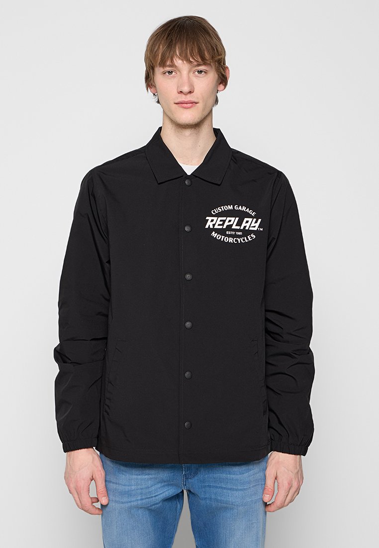 Replay Lichte jas zwart Replay Lichte jas zwart