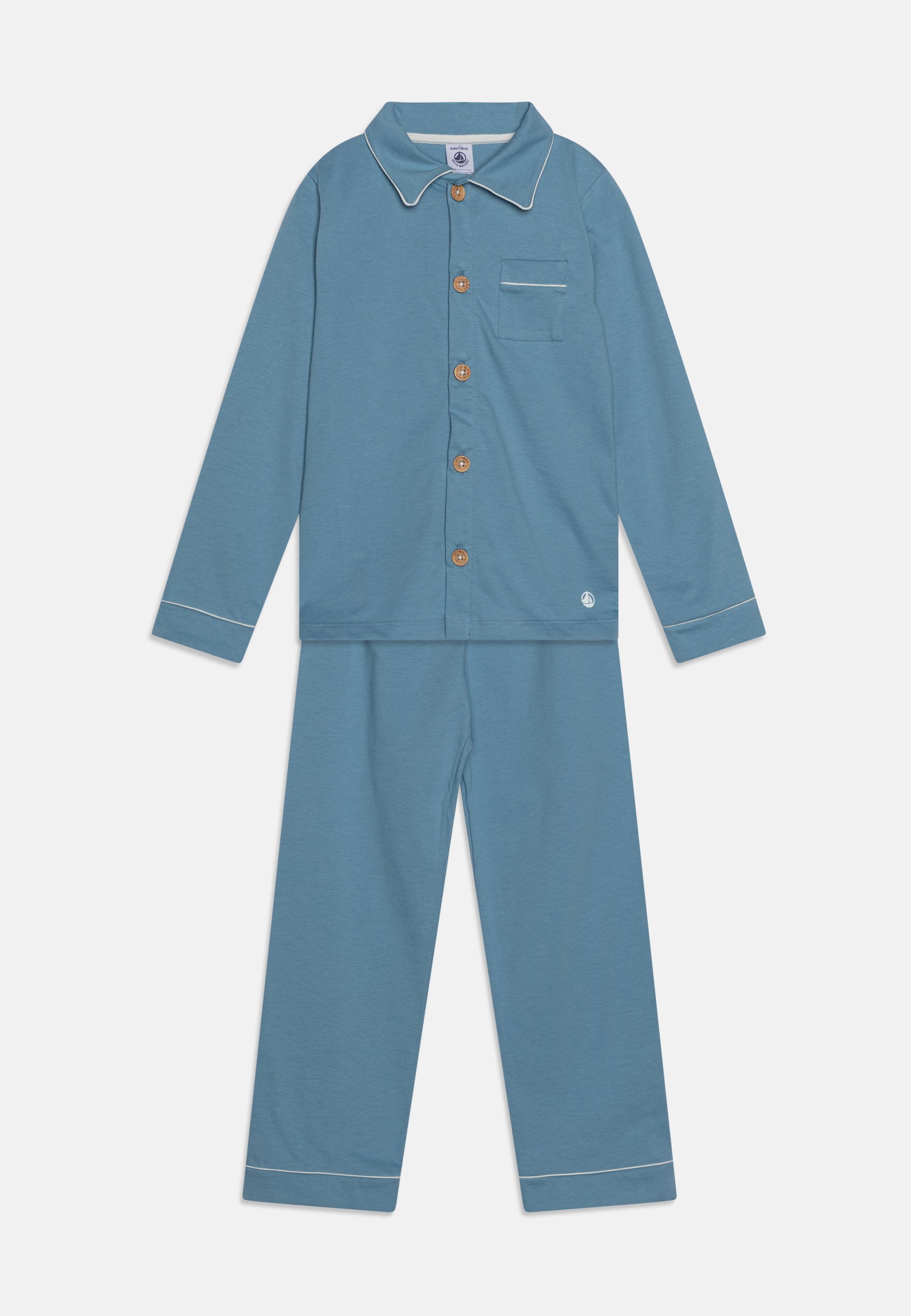 Petit Bateau Baby Schlafanzug – Unisex, 100% Baumwolle, Langarm, Größe 24 Monate