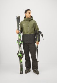 Mammut FALL LINE THERMO HOODED JACKET MEN - Jachetă schi - dark marsh/black