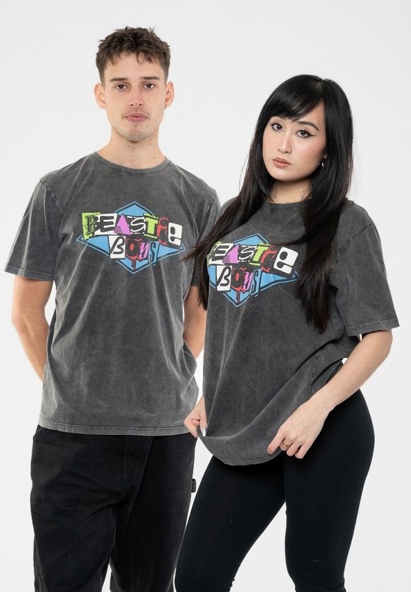 THE BEASTIE BOYS MULTICOLOUR LOGO  - Print T-shirt - charcoal3