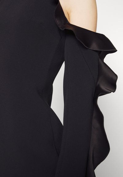 David Koma RUFFLE DETAIL ONE ARCH HEM CUTOUT MINI DRESS - Cocktail φόρεμα / Φόρεμα για πάρτι - black