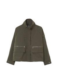 SAHARIANA CON PATTE - Giacca leggera - verde oliva