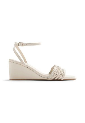 MARERENI - Sandales compensées - off white