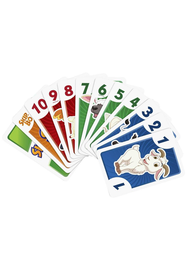 Mattel Games 52370 Skip-Bo: L'approche stratégique Skip-Bo est Essentielle pour 2 à 6 Joueurs âgés de 8 Ans et Plus