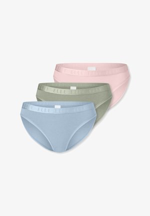 3-PACK - ELLE SUPER SOFT - Bas de bikini - rose light green light blue