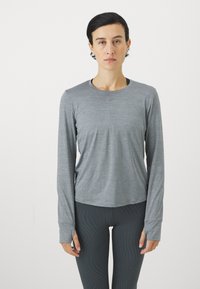 Nike Performance ONE CLASSIC - Top s dlhým rukávom - smoke grey heather/black