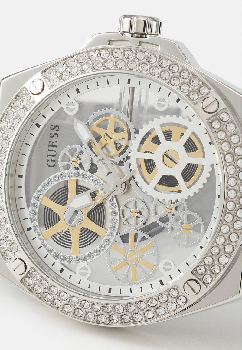 Herren Analoguhren | Guess BIG REVEAL Uhr silver-coloured/silberfarben - NT42078 Herren Analoguhren | Guess BIG REVEAL Uhr silver-coloured/silberfarben - NT42078