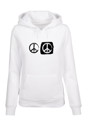 Merchcode DOUBLE PEACE  - Hættetrøje - white