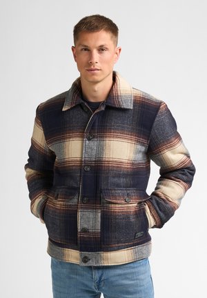 Petrol Industries, CHECK BOMBER JACKET STEELVALLEY - Chaqueta de entretiempo - royal navy