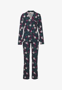 Ausgewählt, dunkelblau geblümt