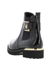 Remonte Bottines à plateau - lackschwarz
