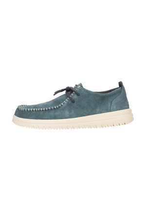 WALLY NXT MOC - SLIP-ON SCHUHE - Sportlicher Schnürer - stormy blue wood ash