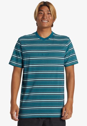 Quiksilver NOTICE  - T-shirt imprimé - blue