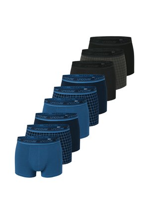 9 PACK - Boxer aderenti - blau/schwarz
