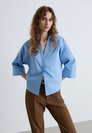 Calliope, CAMICIA TINTA UNITA - Hemdbluse - celeste