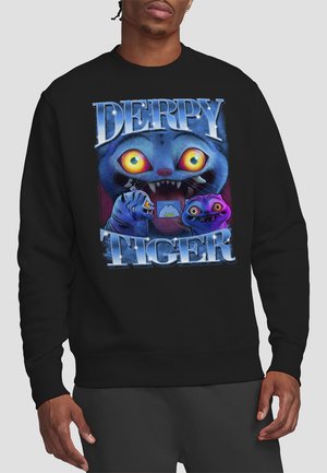 K-POP DEMON HUNTERS - DERPY TIGER BOOTLEG - Sweatshirt - black