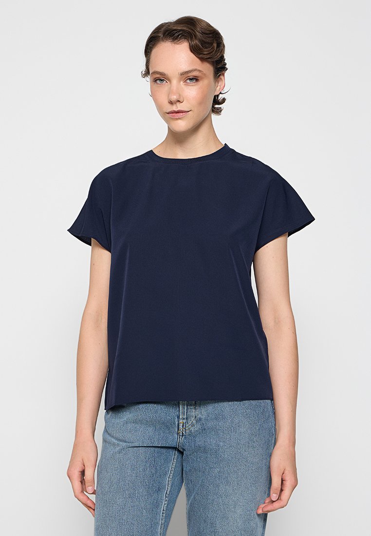 French Connection T-shirt basic donkerblauw