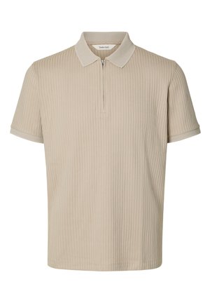 Selected, SLHFAVE - Polo shirt - oatmeal