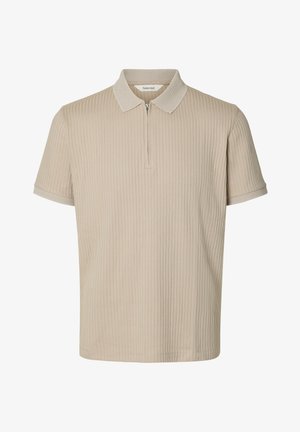Selected, SLHFAVE - Polo - oatmeal
