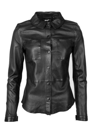 Maze Lederjacke - black
