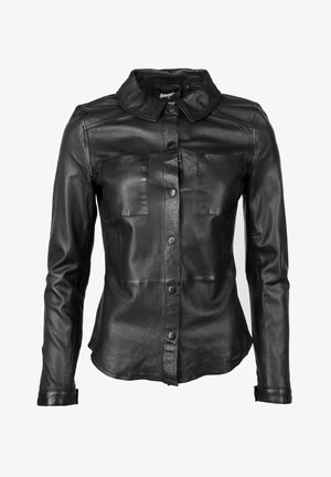 Maze Lederjacke - black