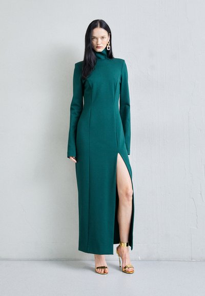 Sara Battaglia TURTLE NECK LONG DRESS - Φόρεμα από ζέρσεϊ - verde