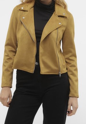 Imitatieleren jas - beige