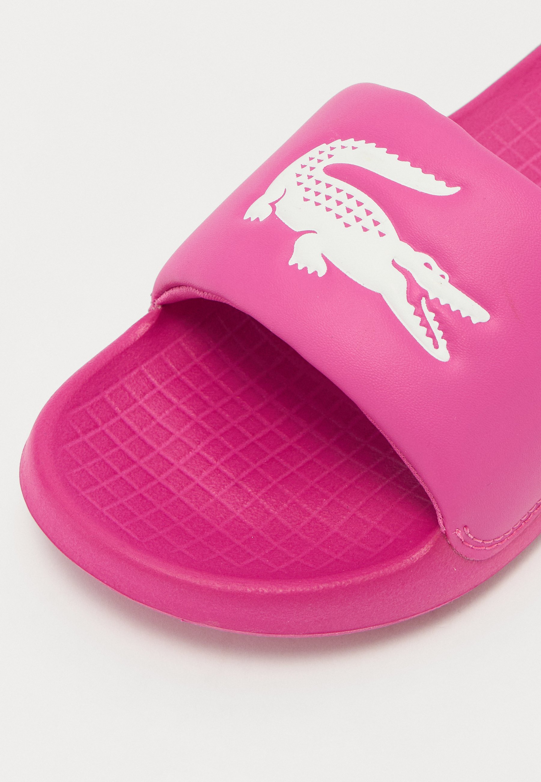 Lacoste CROCO JUNIOR SUMMER UNISEX - Pantolette flach - pink/white/roségoldfarben  - Zalando