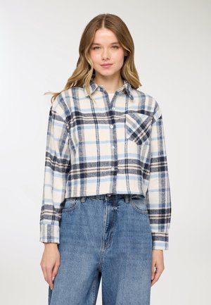 CROP  - Camicia - bluette