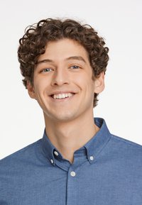 Lindbergh SUPERFLEX - Vapaa-ajan kauluspaita - dust blue mix