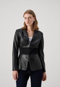 LIU JO GIACCA SPALMATO - Blazer - nero