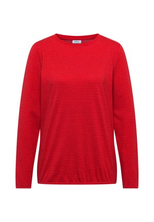 Cecil, LANGARM SHIRT MIT BOAT NECK UND STREIFEN - Longsleeve - flame red
