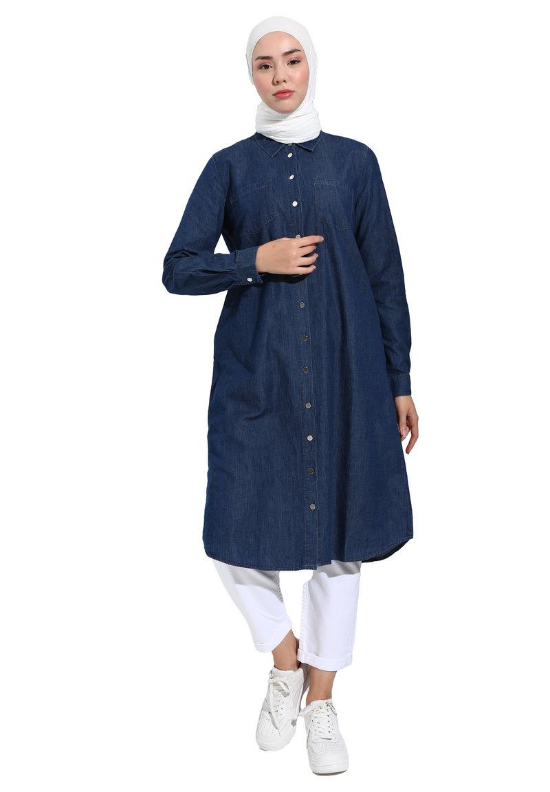 modanisa denim dress Modanisa Denim Dresses