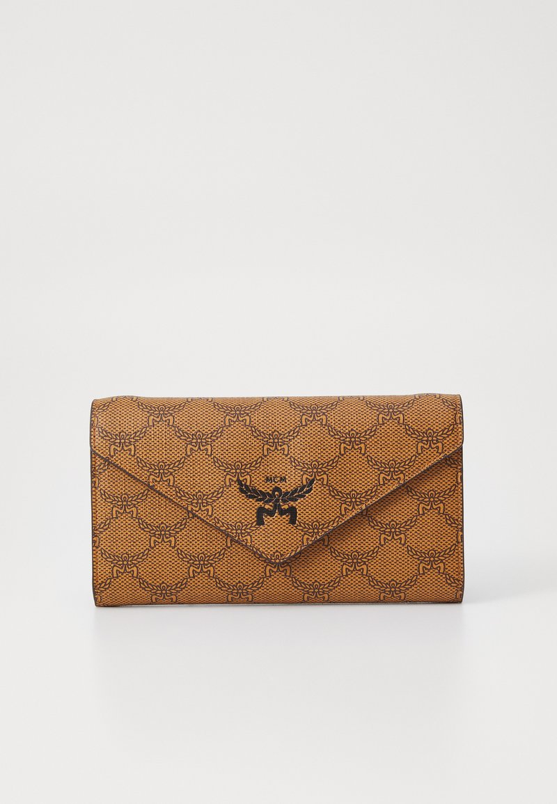 MCM HIMMEL LAURETOS WALLET ON CHAIN - Portemonnee - cognac