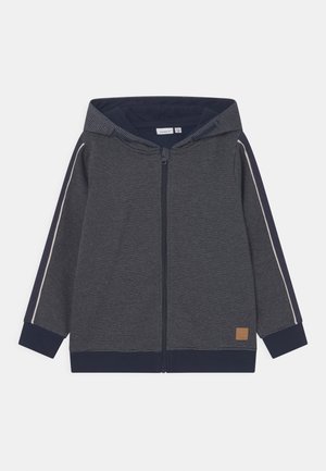 NKMODAG HOOD - Sweater met rits - dark sapphire