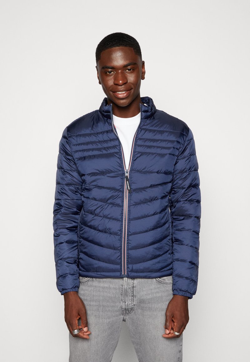 Jack & Jones JJEHERO PUFFER COLLAR - Giacca invernale - navy blazer