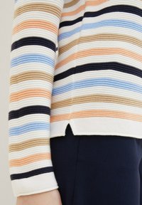 TOM TAILOR NEW OTTOMAN - Maglione - peach blue ottoman stripe