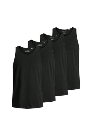 4ER PACK - Unterhemd/-shirt - schwarz