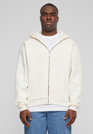 Karl Kani HOODIE CHEST SIGNATURE ESSENTIAL - Mikina na zip - off white